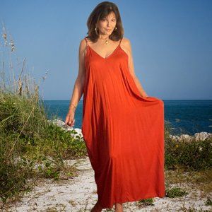 Elan Dress with pockets Burnt Orange size L